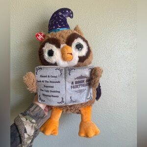 Cuddle Barn Octavius The Storytelling Owl 12" Animated Stuffed Animal Plush